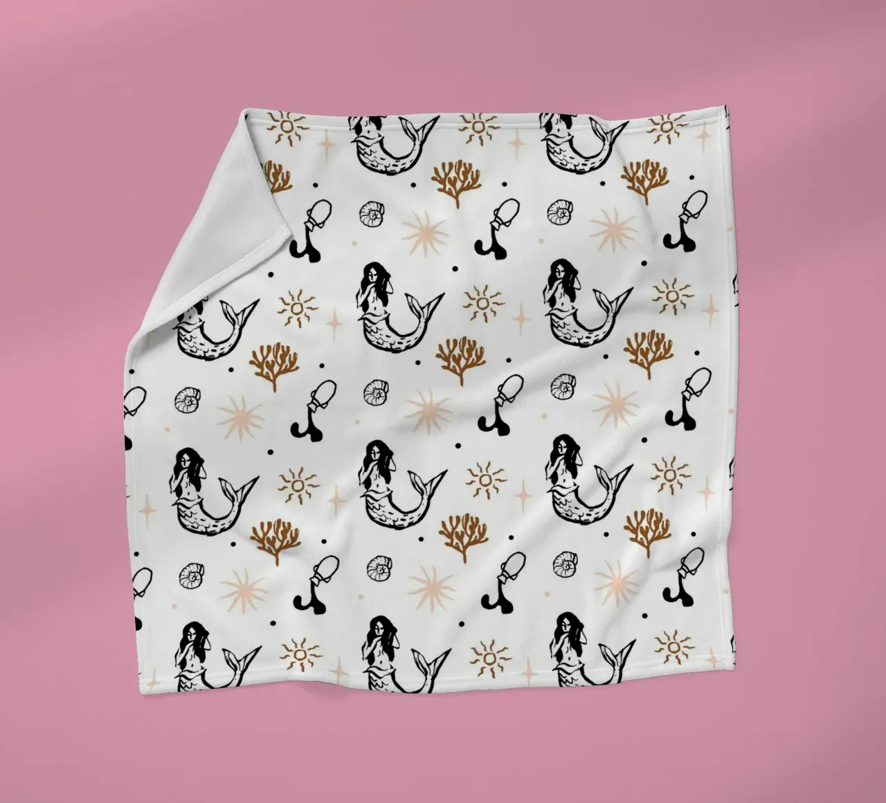 Seaside Pattern No 03 Fleecedecke von treechild