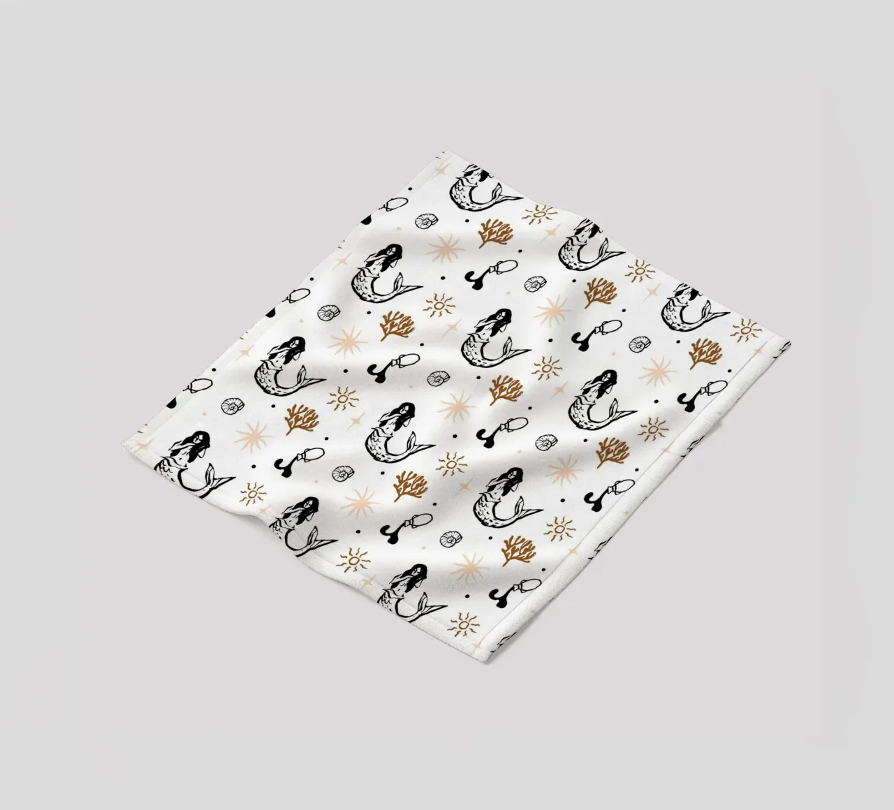 Seaside Pattern No 03 Fleecedecke von treechild