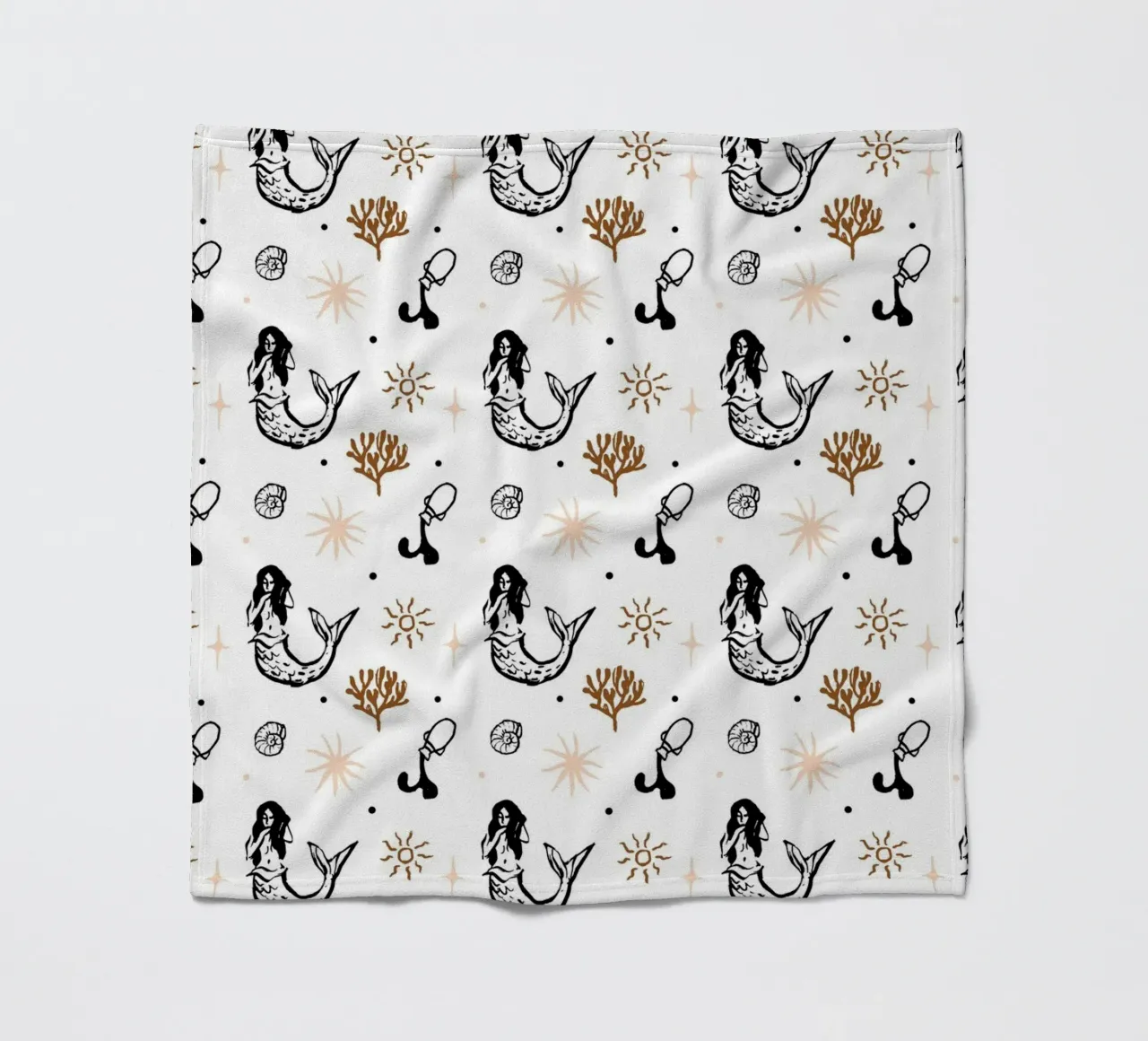 Seaside Pattern No 03 Fleecedecke von treechild