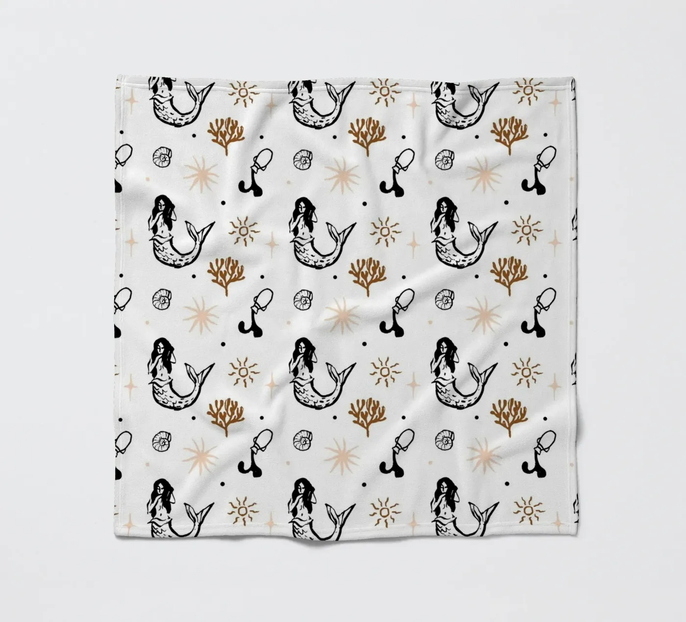 Seaside Pattern No 03 fleecedeken van treechild