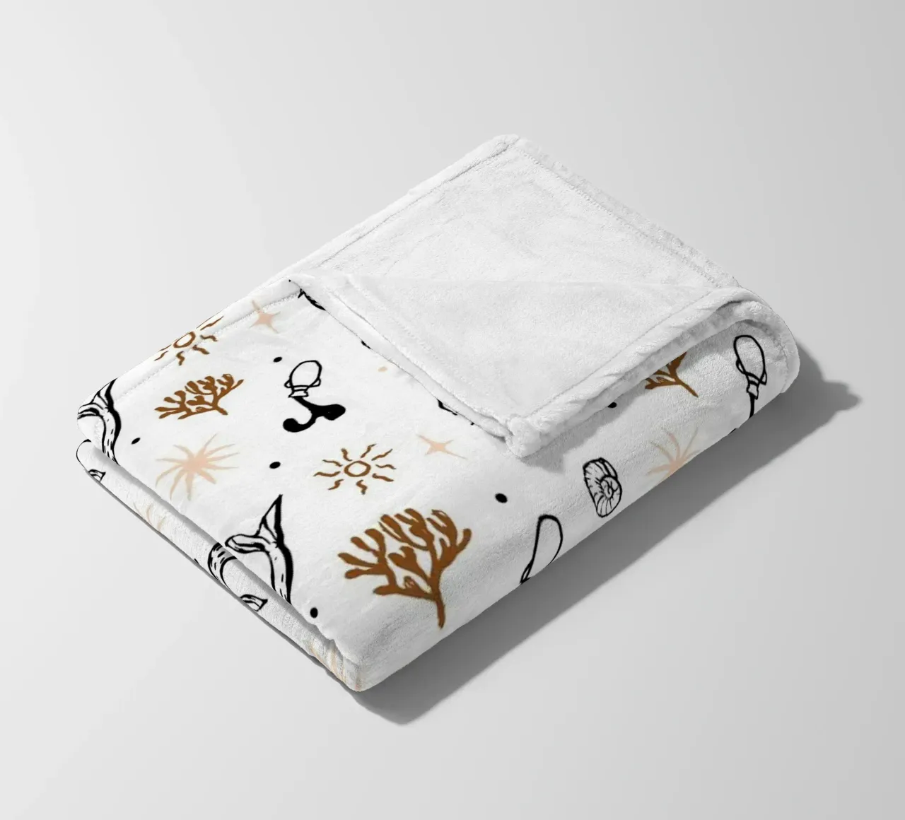 Seaside Pattern No 03 Fleecedecke von treechild