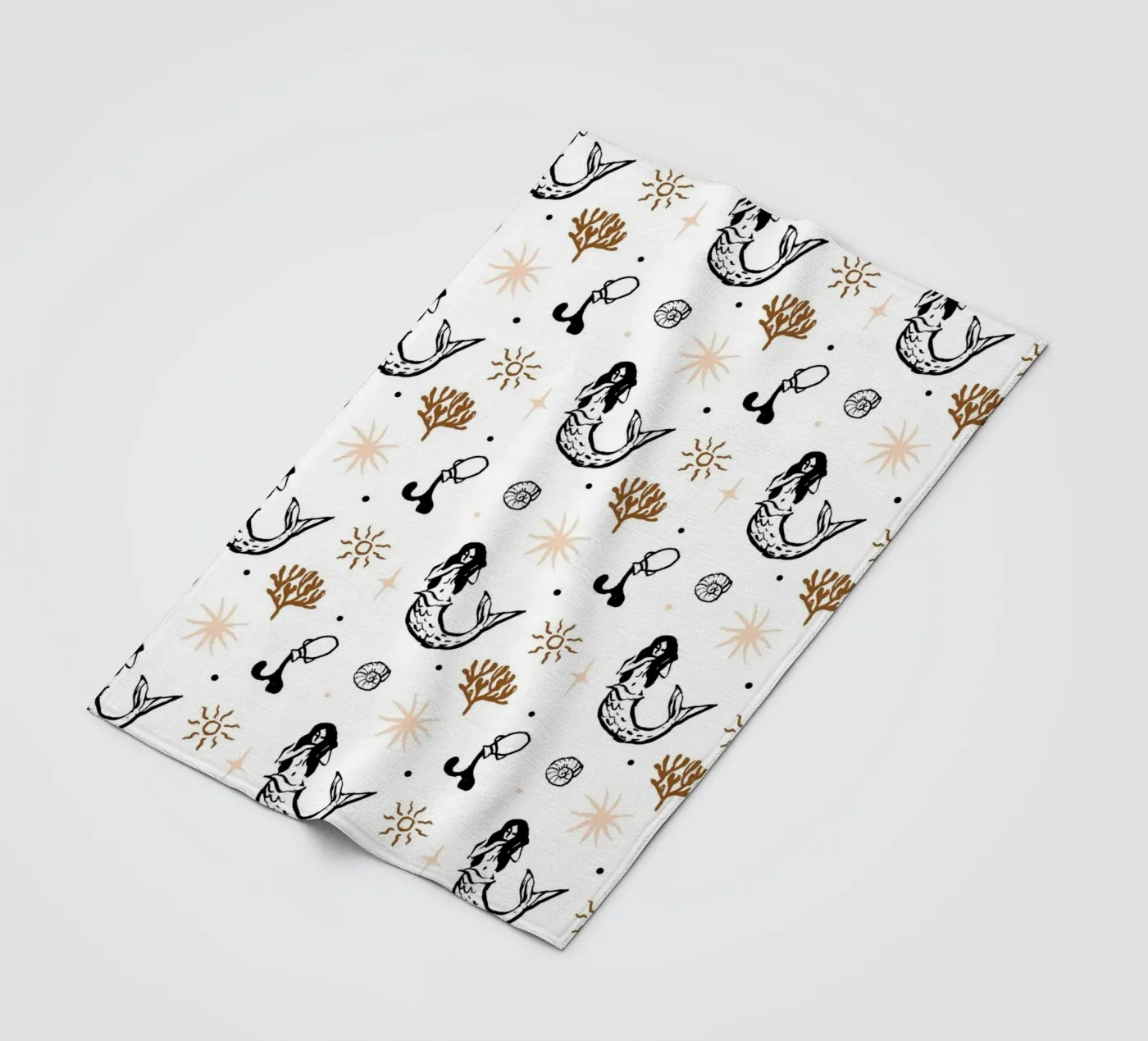 Seaside Pattern No 03 fleecedeken van treechild