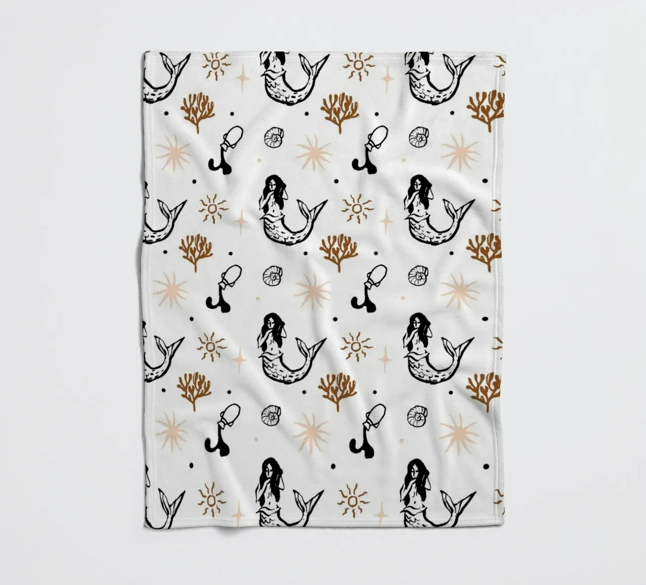 Seaside Pattern No 03 Fleecedecke von treechild