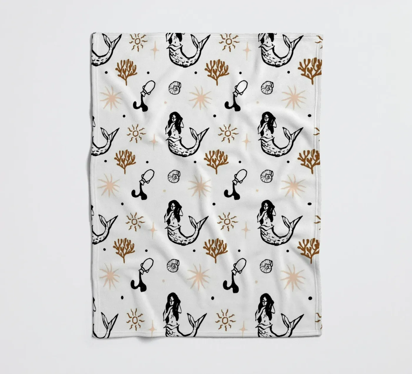 Seaside Pattern No 03 fleecedeken van treechild