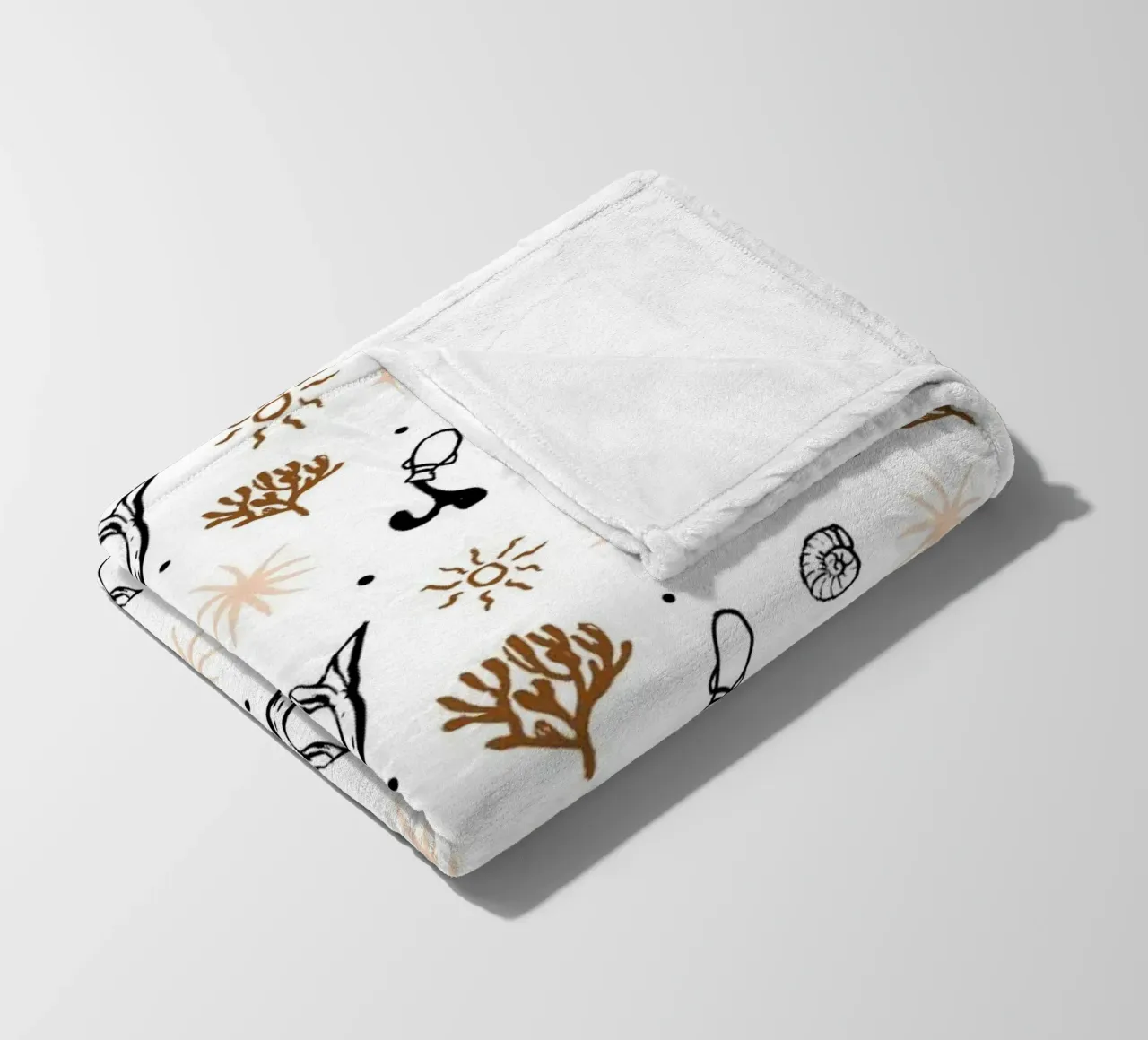 Seaside Pattern No 03 Fleecedecke von treechild