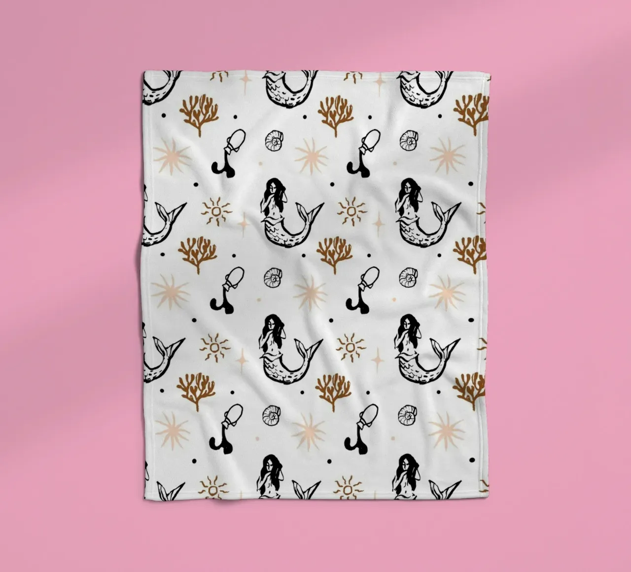 Seaside Pattern No 03 Fleecedecke von treechild