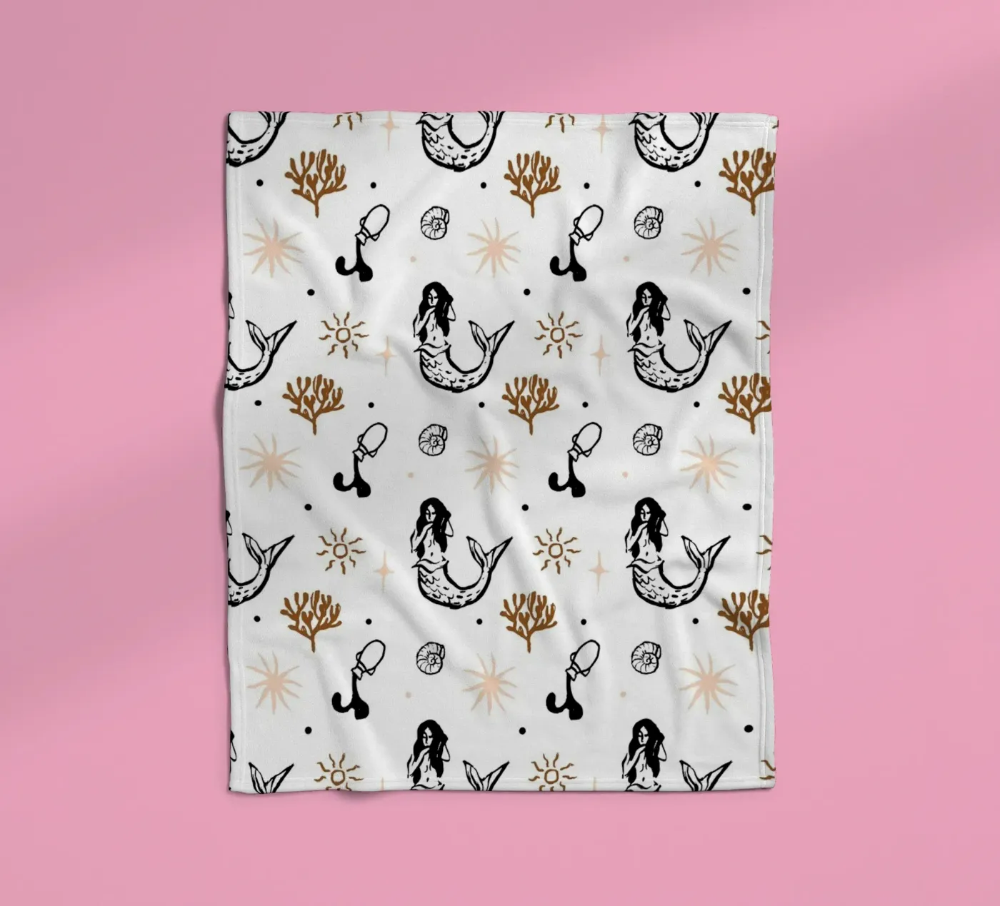 Seaside Pattern No 03 fleecedeken van treechild