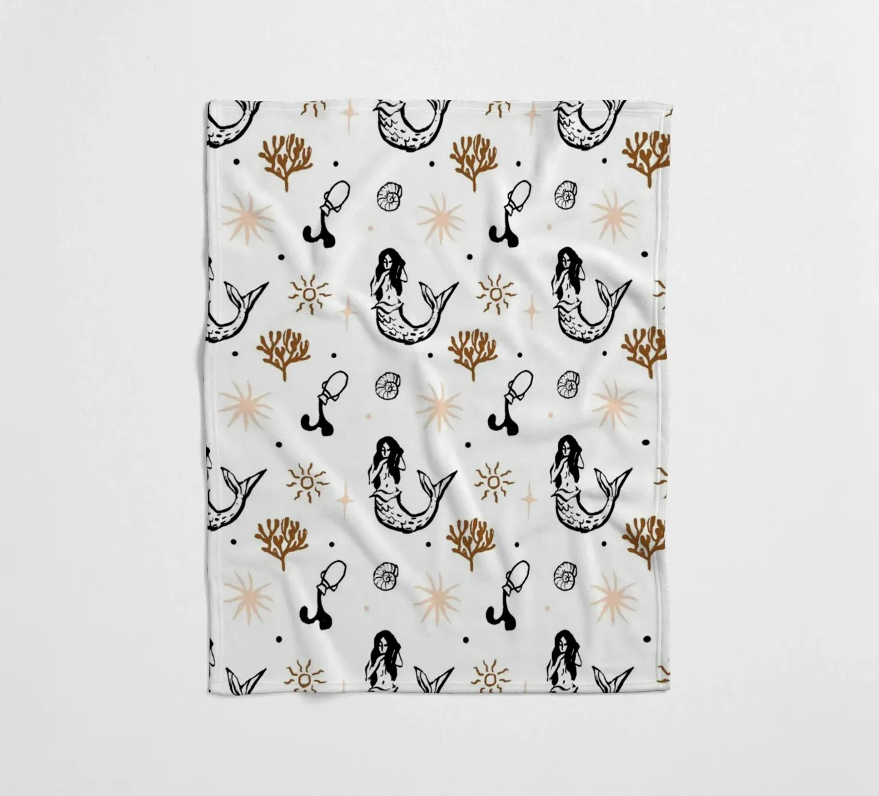 Seaside Pattern No 03 Fleecedecke von treechild
