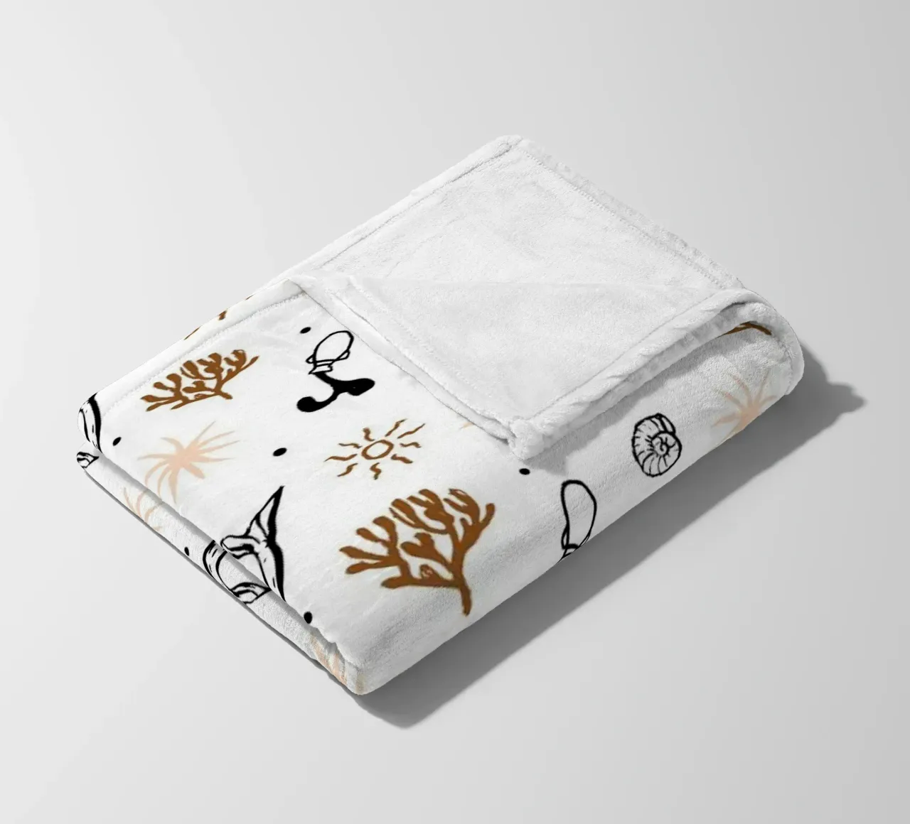 Seaside Pattern No 03 Fleecedecke von treechild