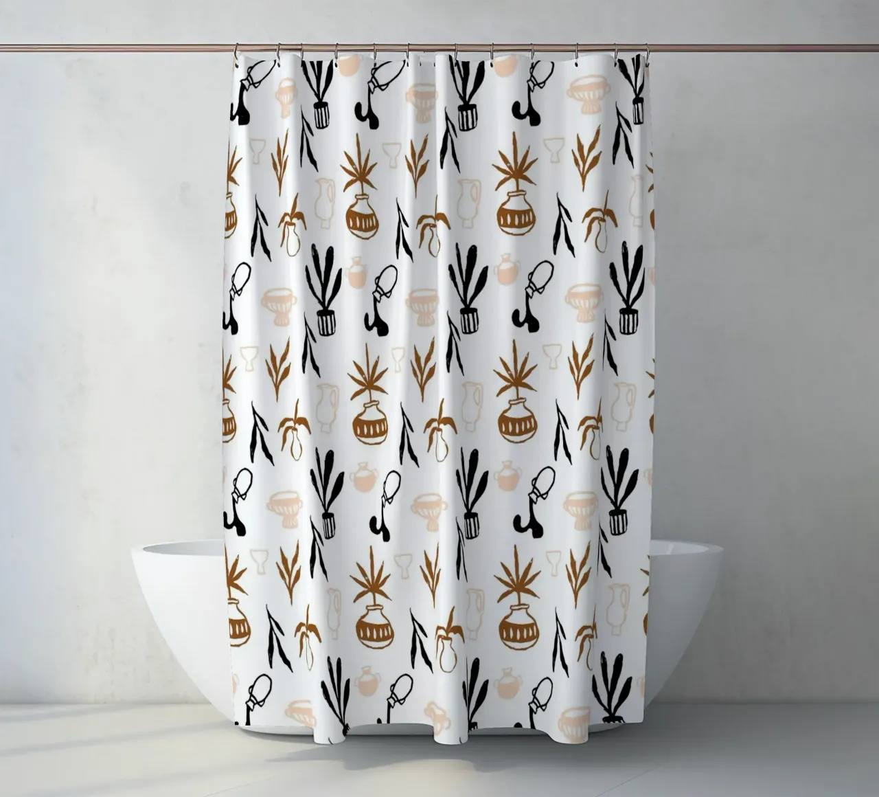 Seaside Pattern No 04 Duschvorhang von treechild