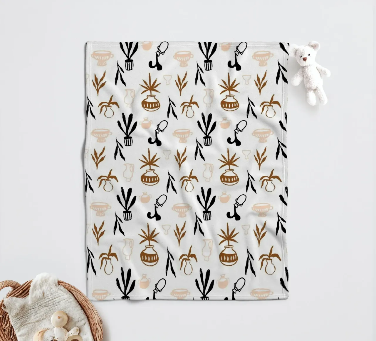 Seaside Pattern No 04 coperta in pile da treechild