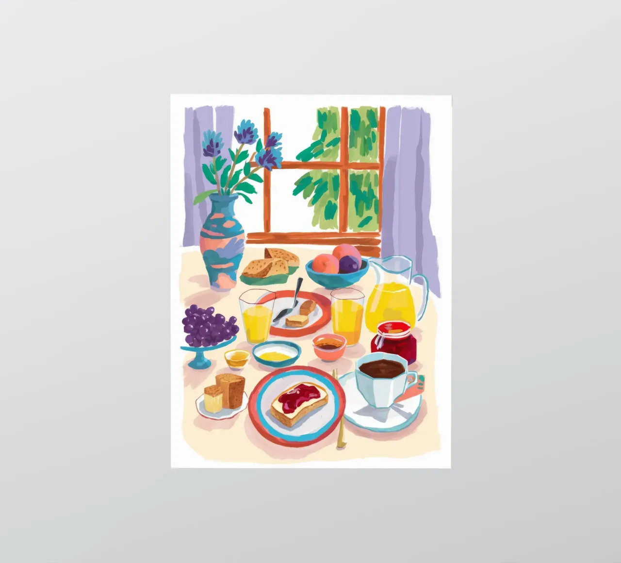 Sunlit Breakfast Still sticker by Aurora Muse