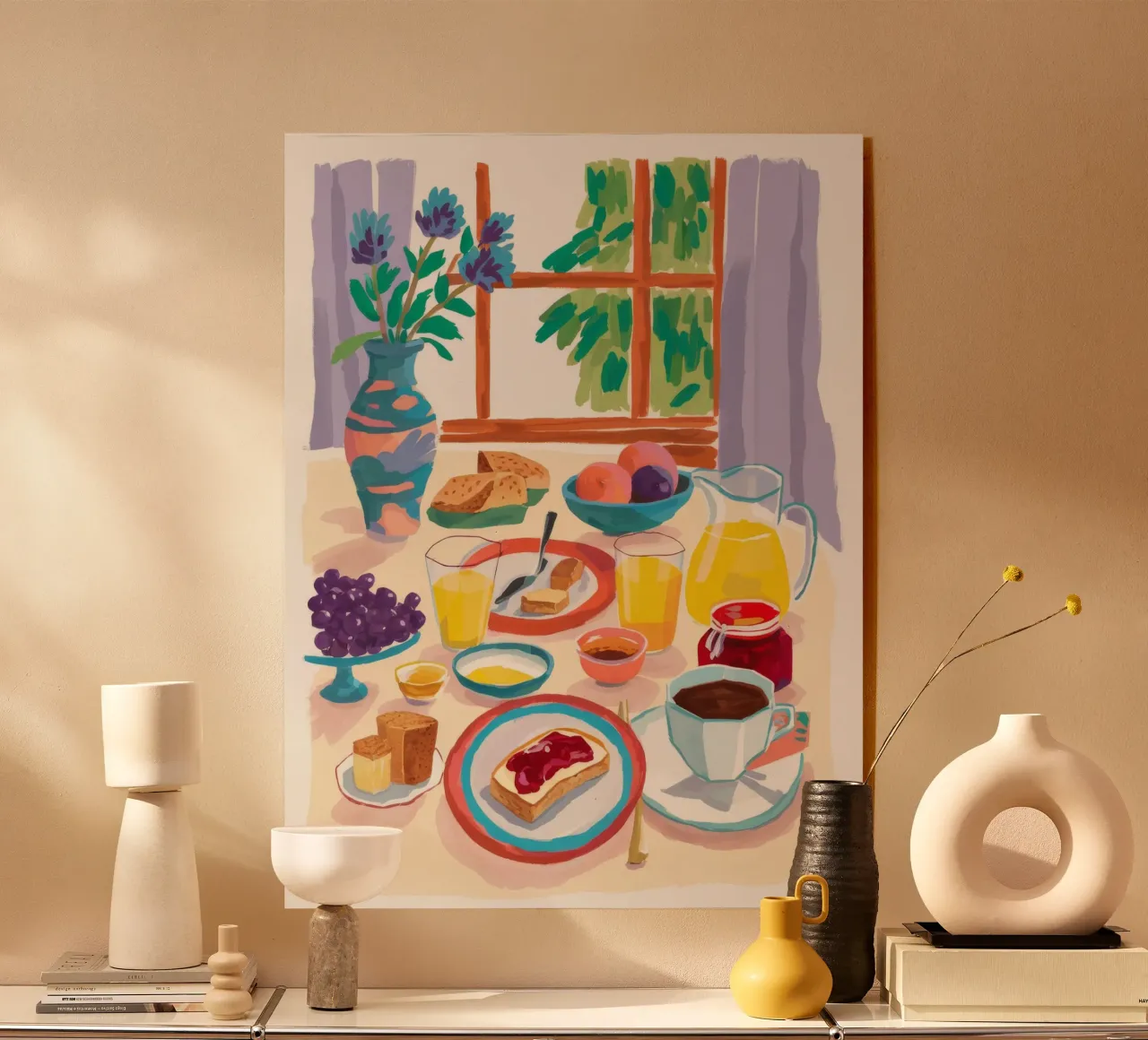 Sunlit Breakfast Still acrylic glass by Aurora Muse