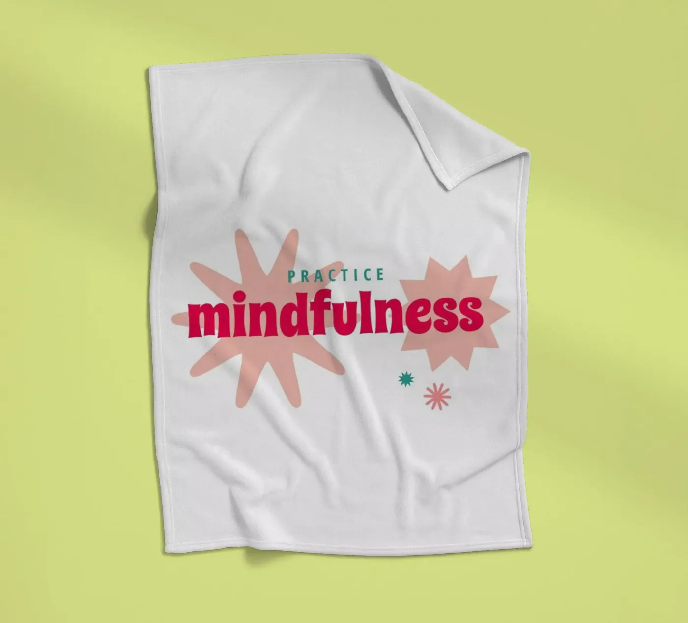 Mindfulness fleece blanket by Studio One
