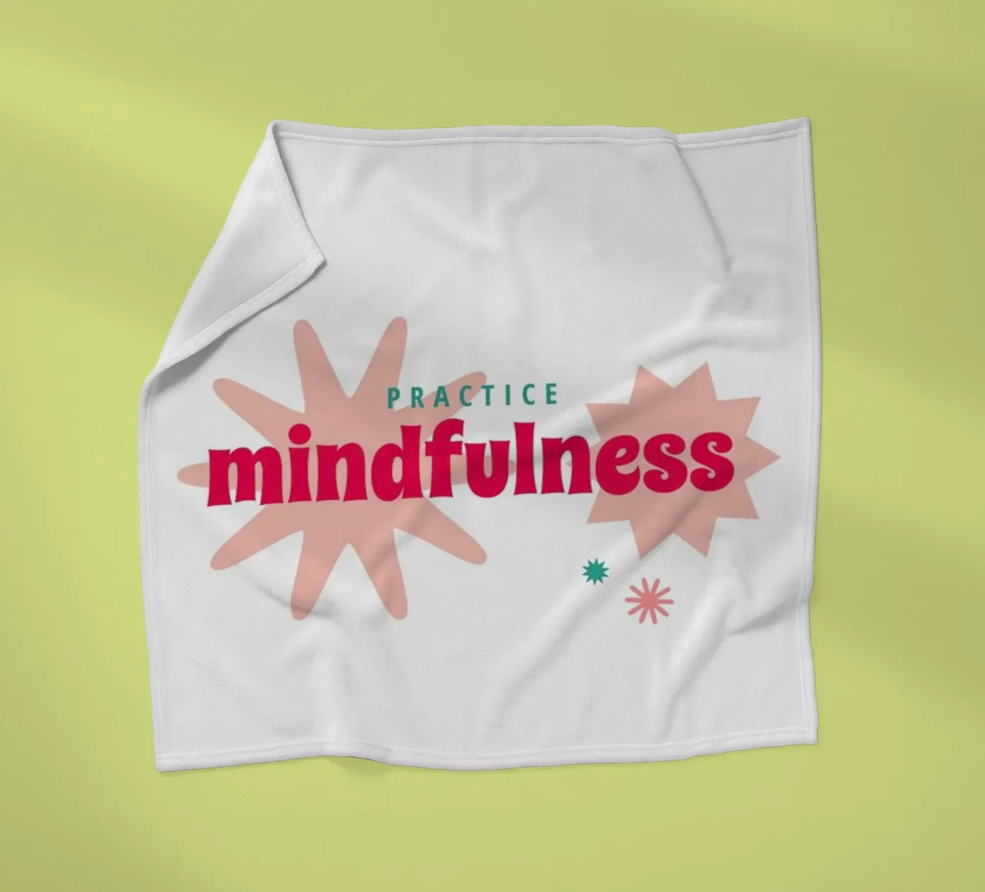 Mindfulness fleece blanket by Studio One