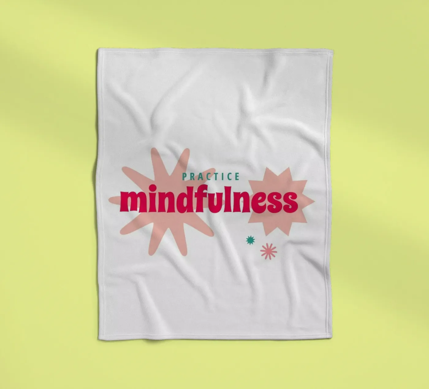 Mindfulness fleece blanket by Studio One