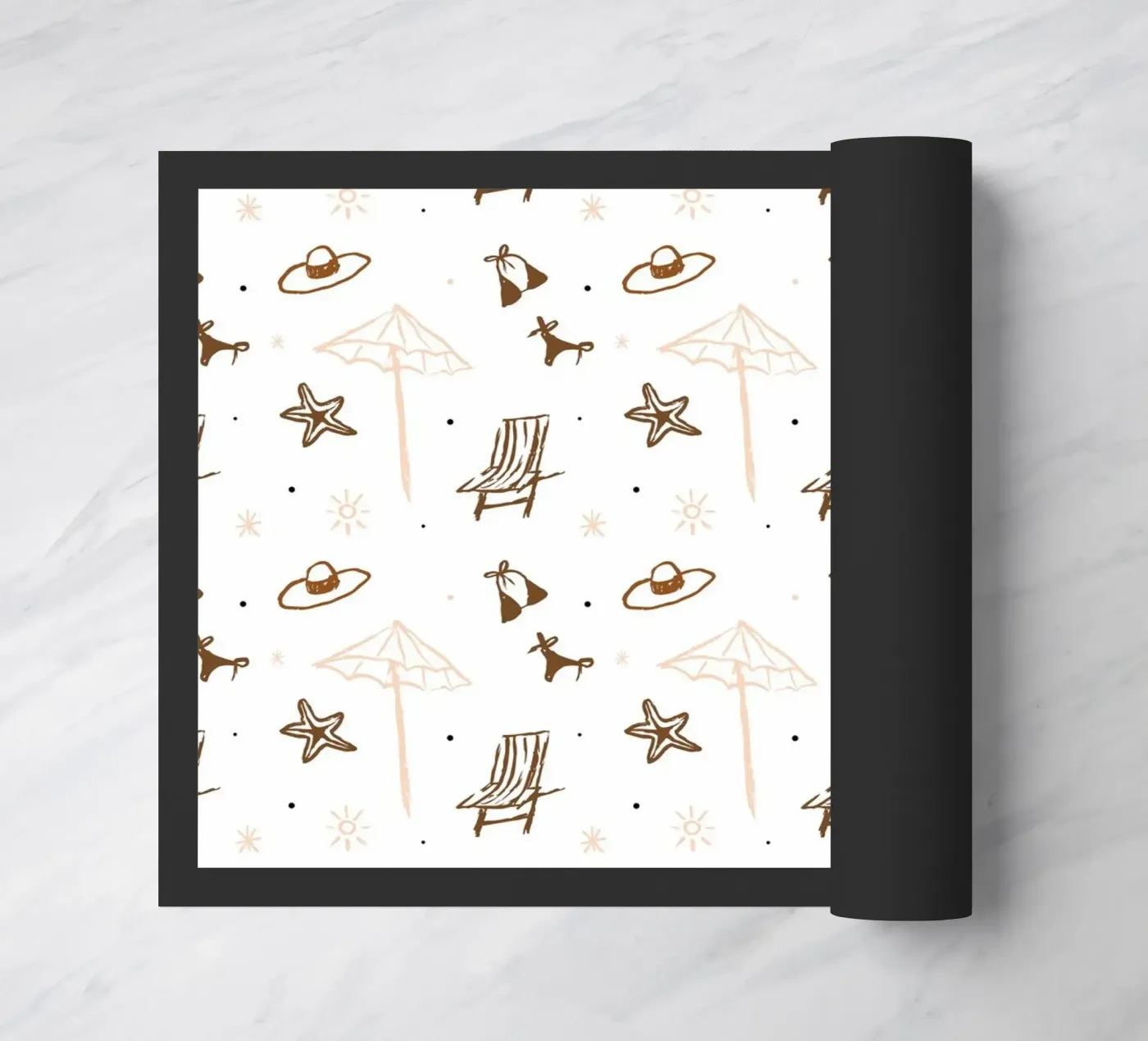 Seaside Pattern No 05 doormat by treechild