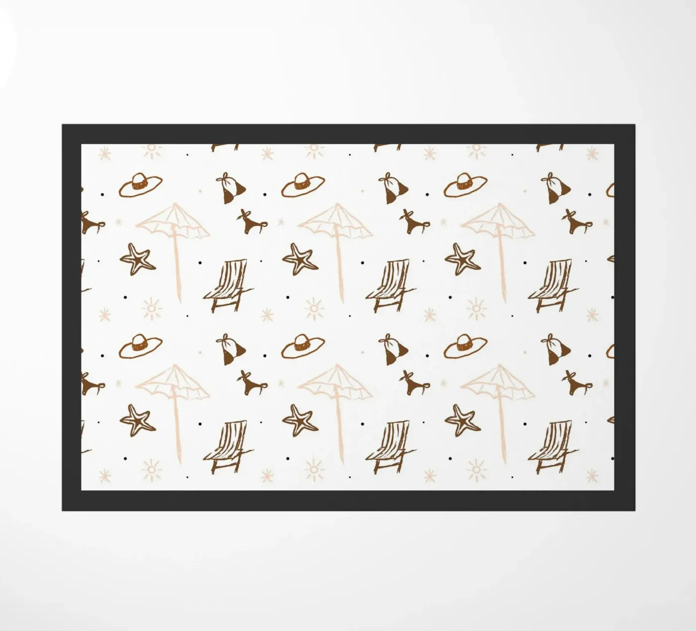 Seaside Pattern No 05 doormat by treechild