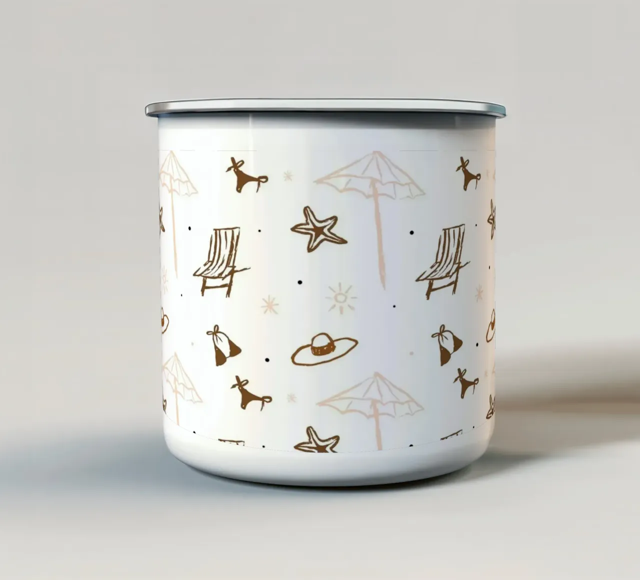 Seaside Pattern No 05 tazza in smalto da treechild