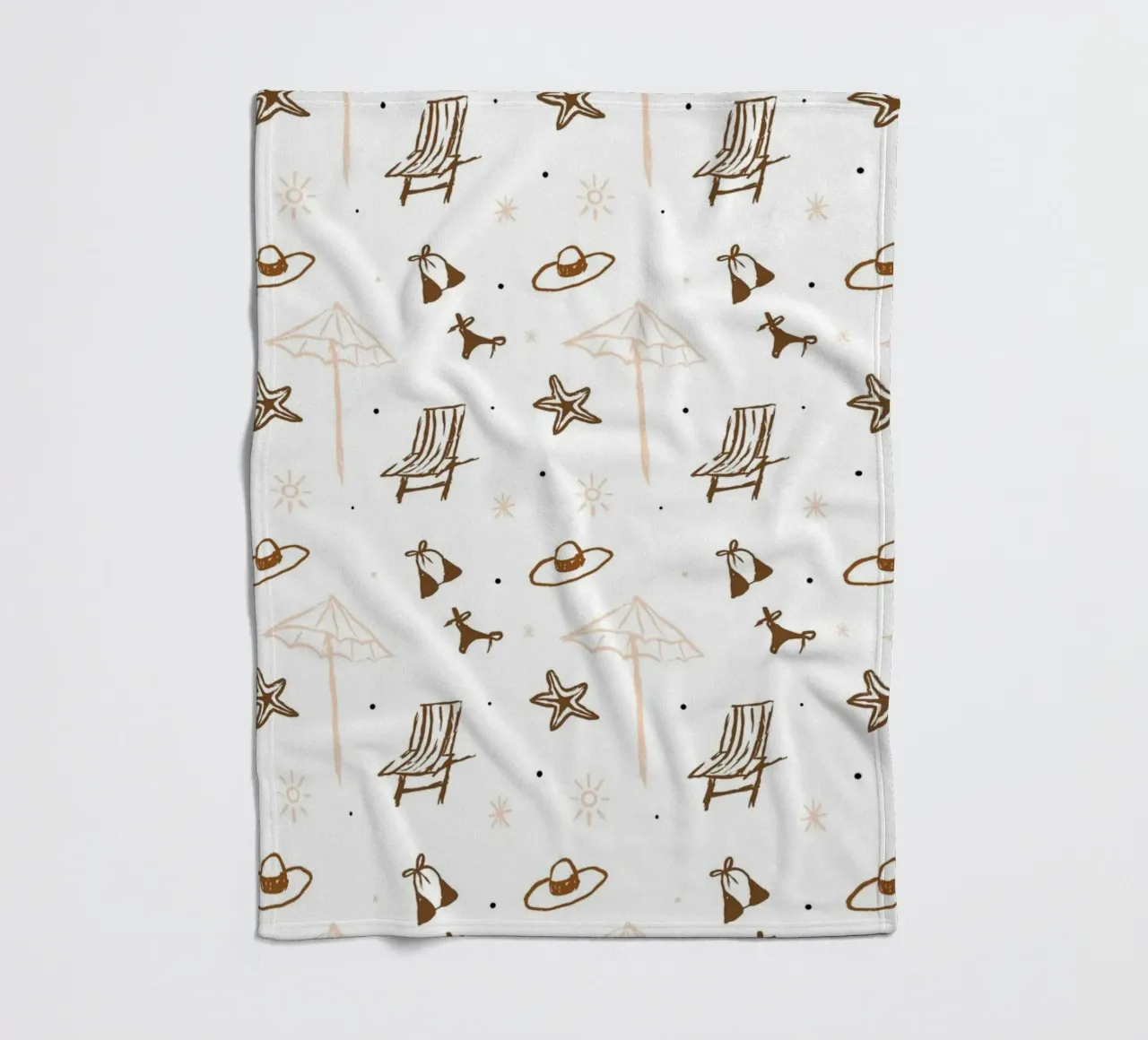 Seaside Pattern No 05 Fleecedecke von treechild