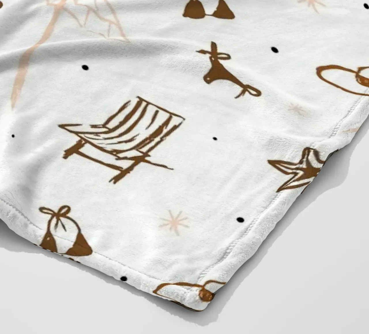 Seaside Pattern No 05 coperta in pile da treechild