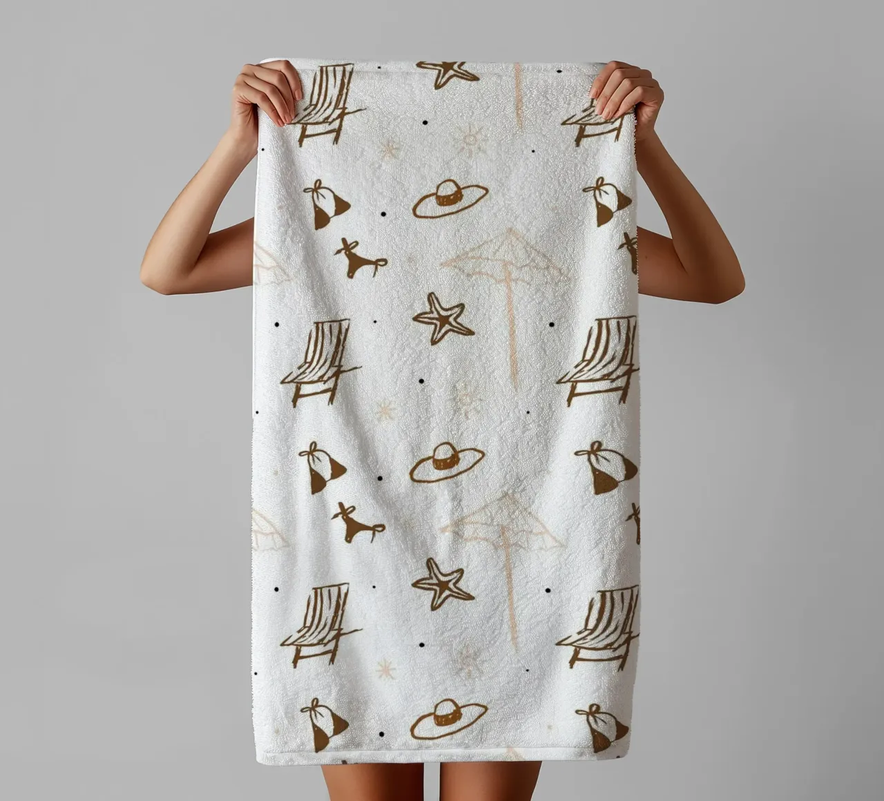 Seaside Pattern No 05 Handtuch von treechild