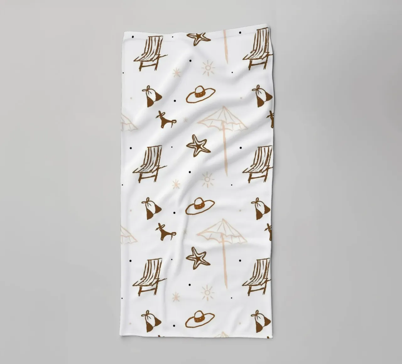 Seaside Pattern No 05 Handtuch von treechild