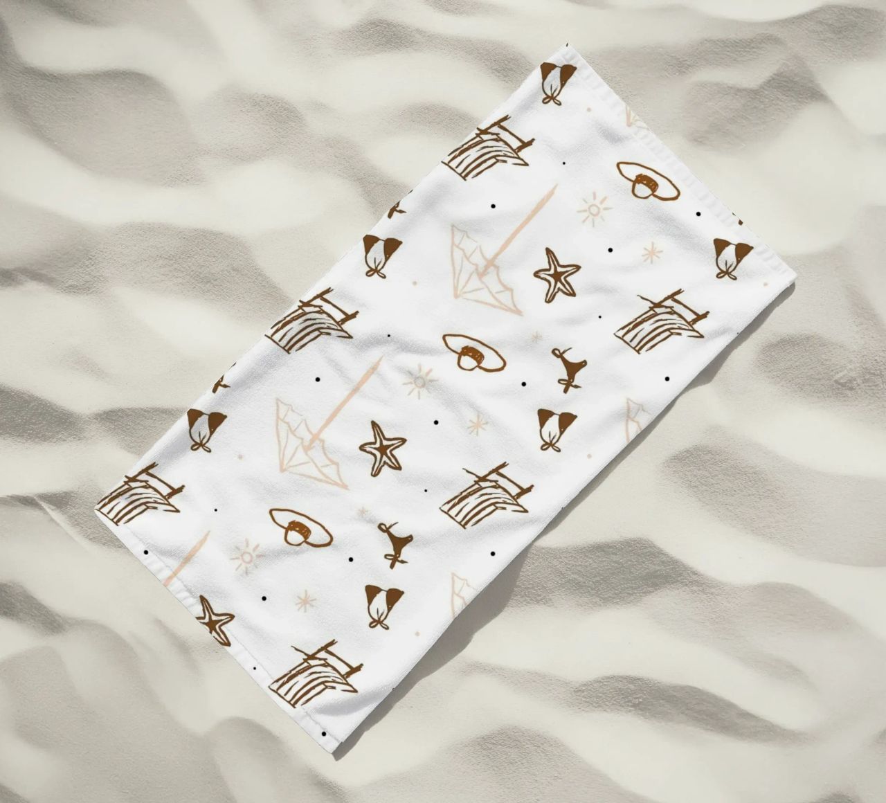 Seaside Pattern No 05 strandhanddoek van treechild