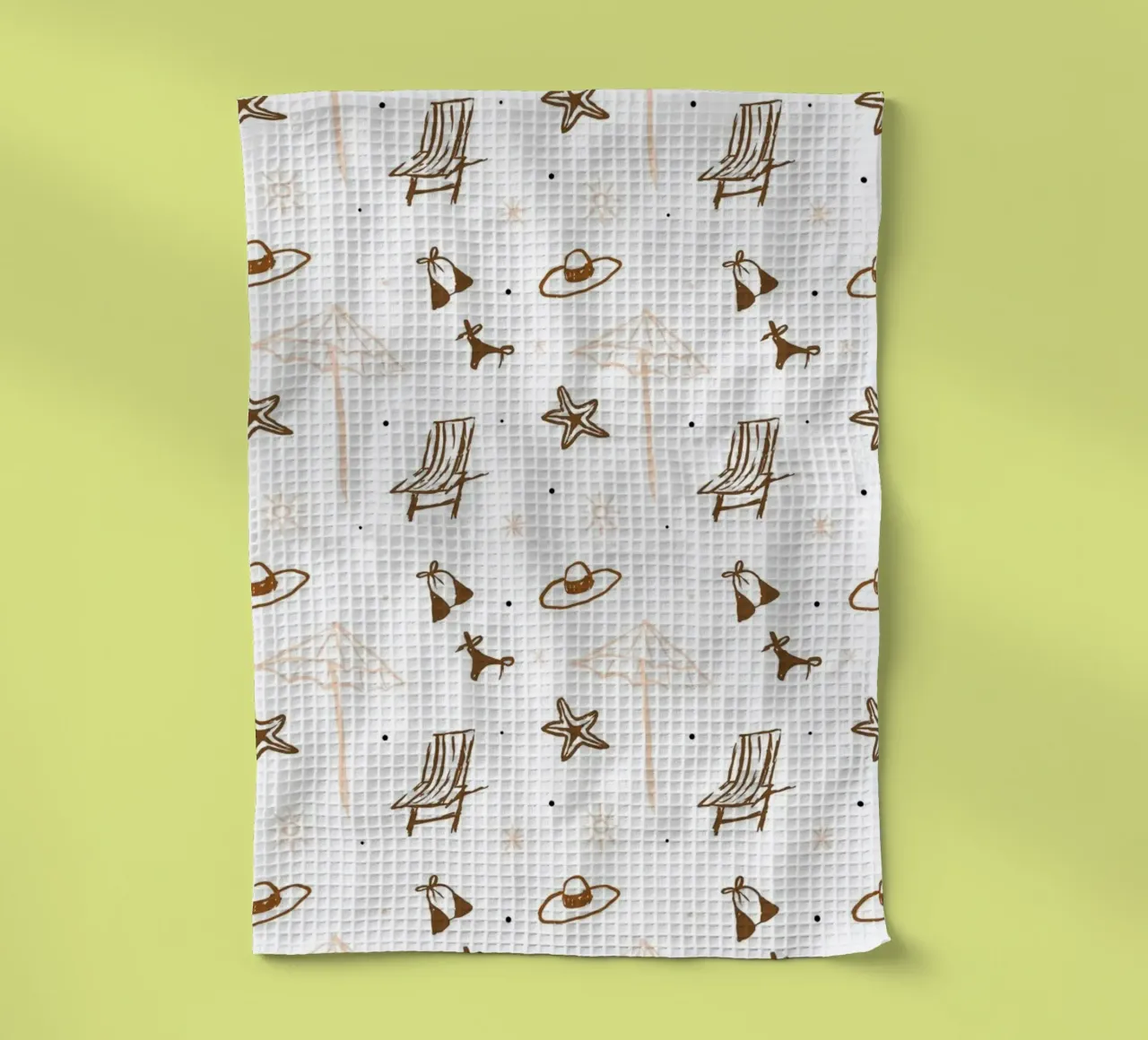 Seaside Pattern No 05 tea towel by treechild