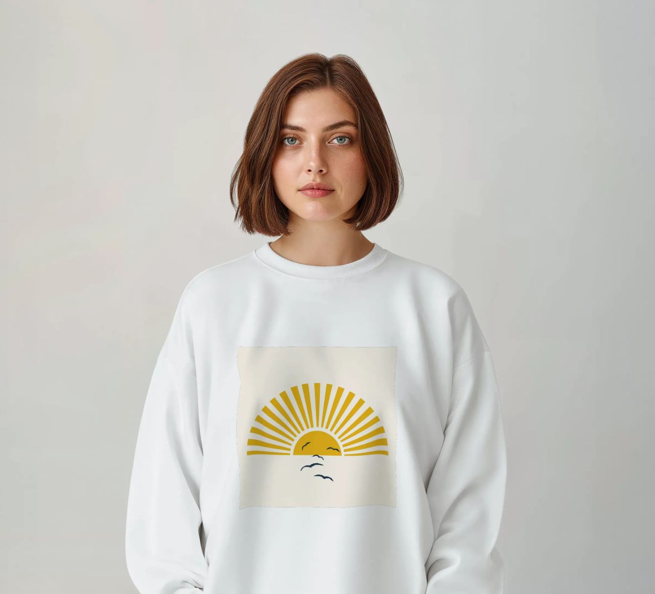 Minimalistic Summer I sweatshirt by Nadjaa
