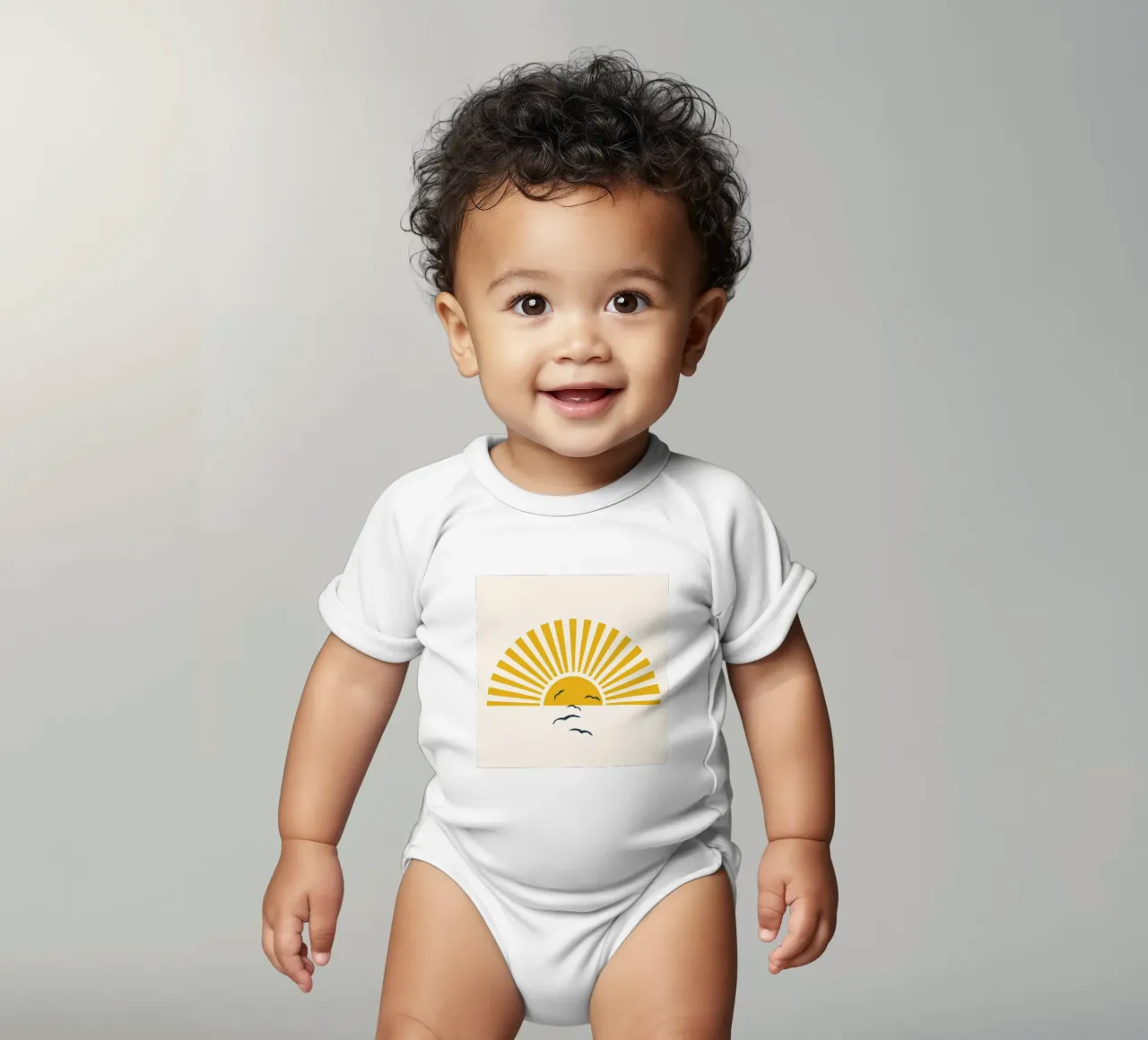 Minimalistic Summer I body neonato maniche corte da Nadjaa