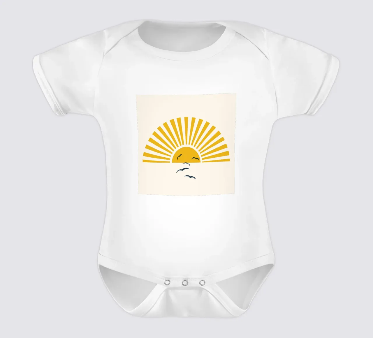 Minimalistic Summer I body neonato maniche corte da Nadjaa