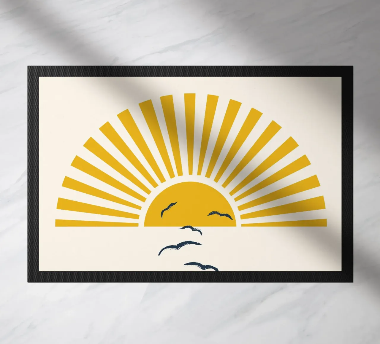 Minimalistic Summer I Fußmatte von Nadjaa