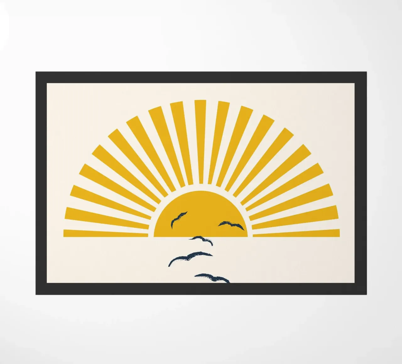 Minimalistic Summer I Fußmatte von Nadjaa