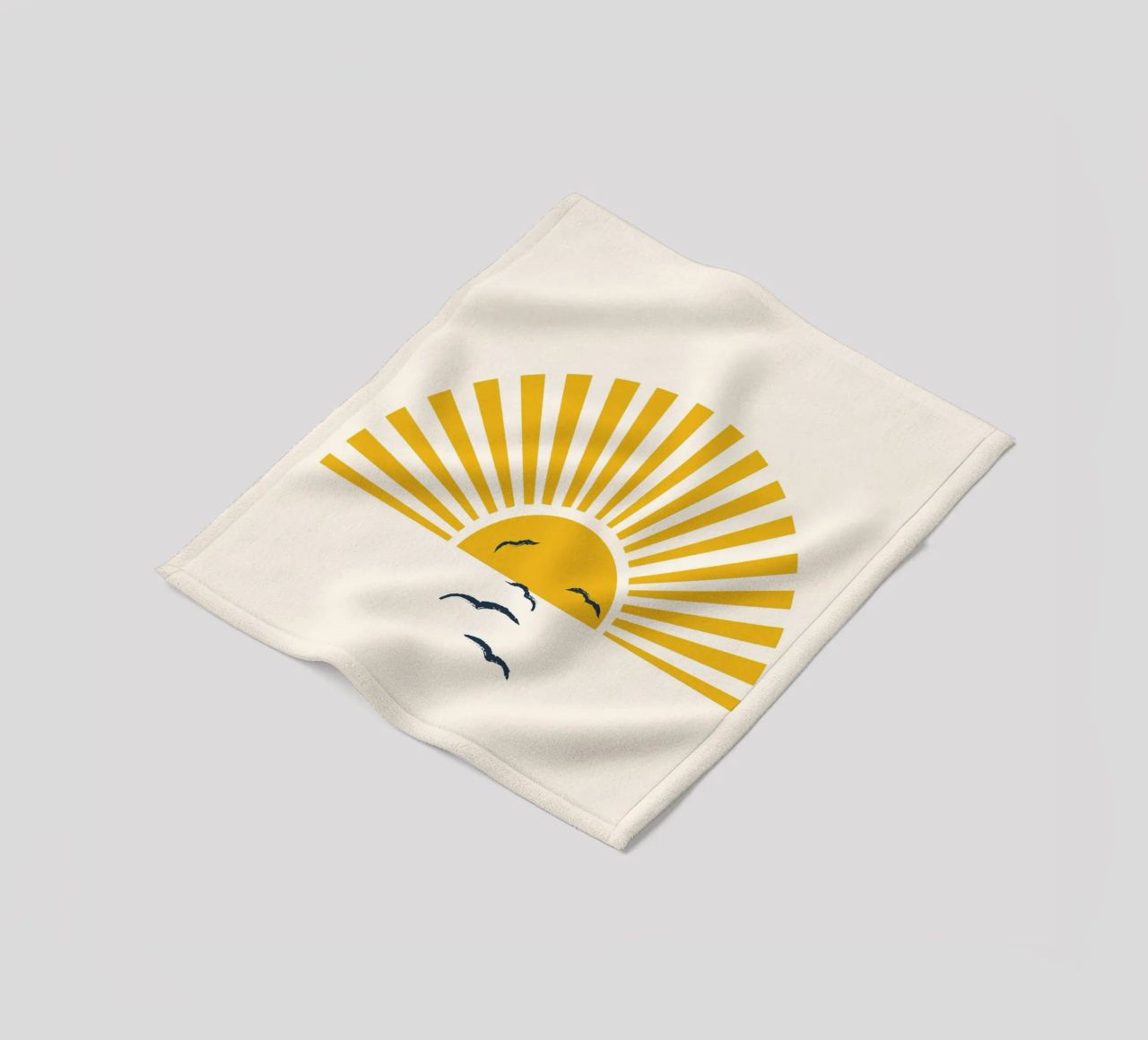 Minimalistic Summer I fleece blanket by Nadjaa