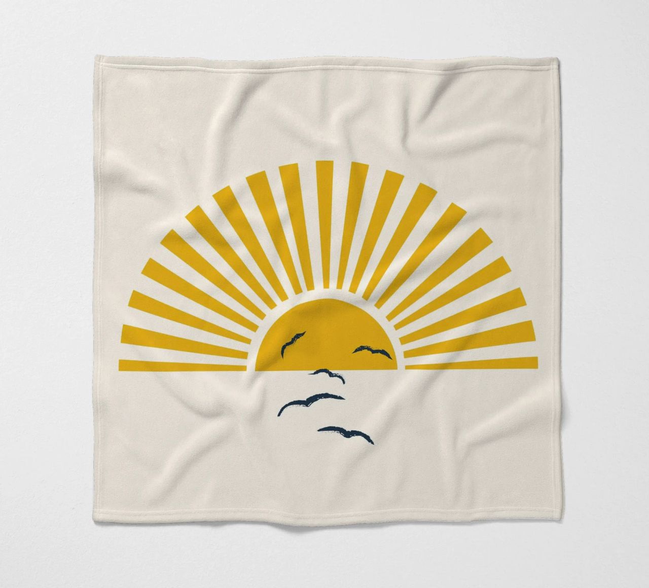 Minimalistic Summer I fleece blanket by Nadjaa