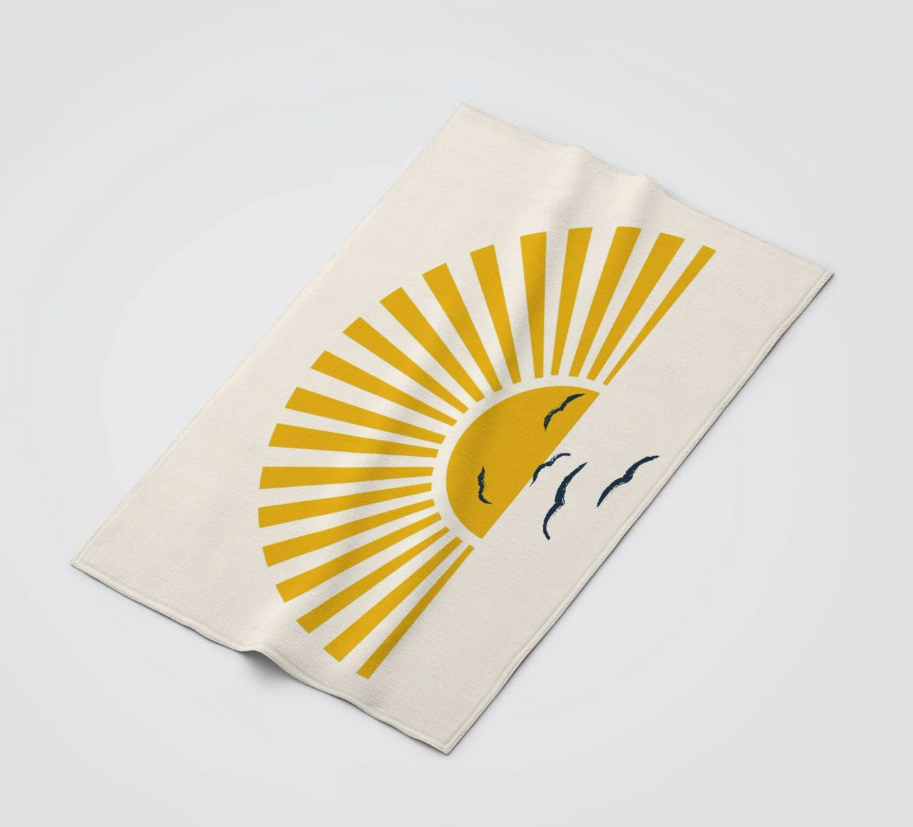 Minimalistic Summer I fleece blanket by Nadjaa