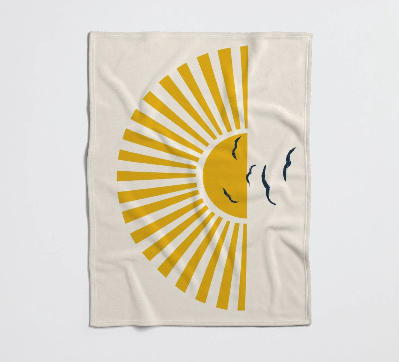 Minimalistic Summer I fleece blanket by Nadjaa