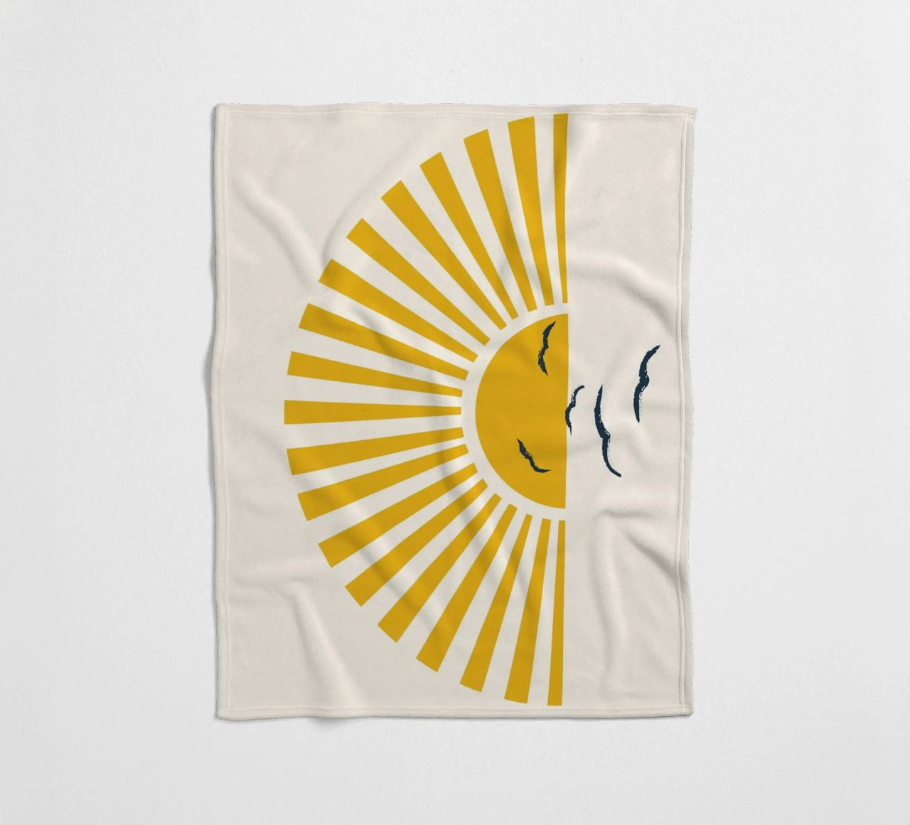 Minimalistic Summer I fleece blanket by Nadjaa