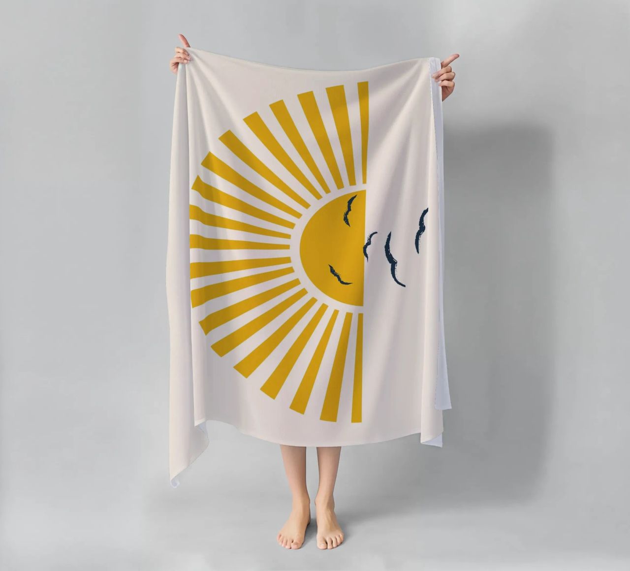 Minimalistic Summer I beach towel by Nadjaa