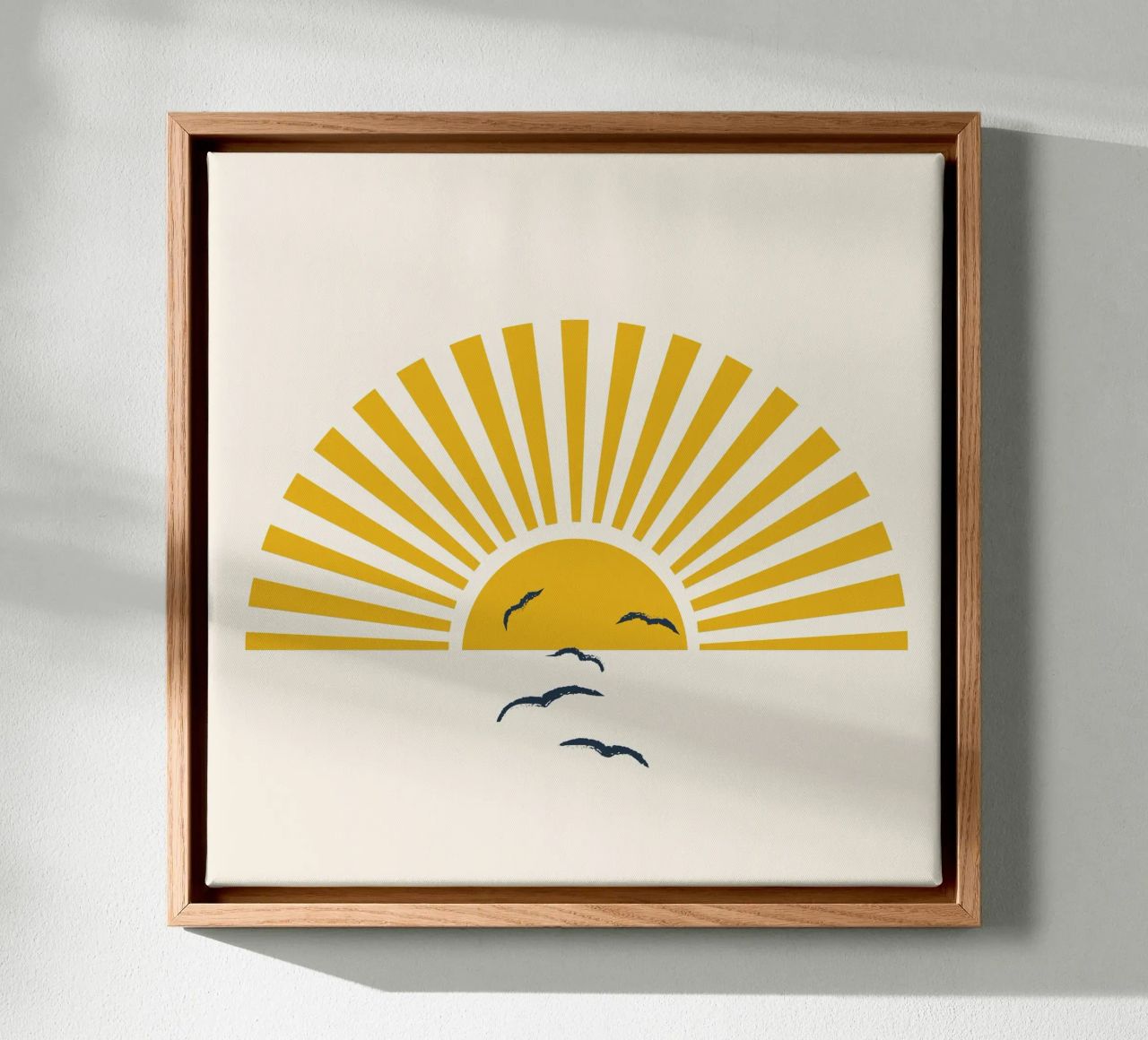 Minimalistic Summer I canvas by Nadjaa