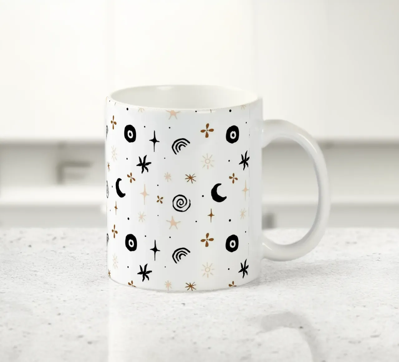 Seaside Pattern No 06 Keramik Tasse von treechild