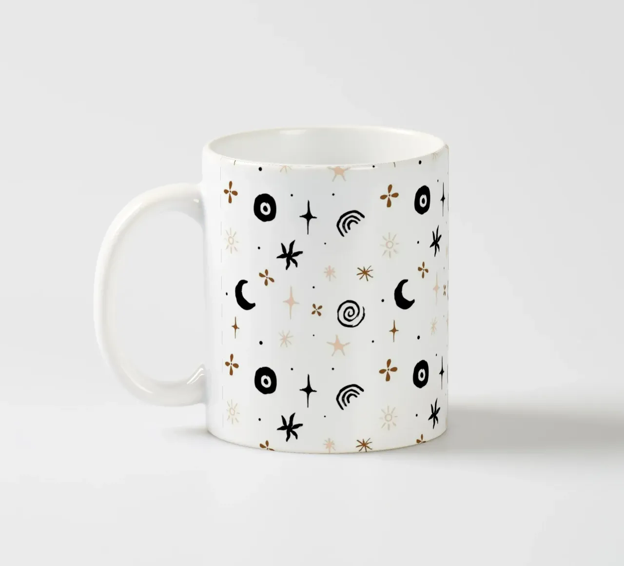 Seaside Pattern No 06 Keramik Tasse von treechild