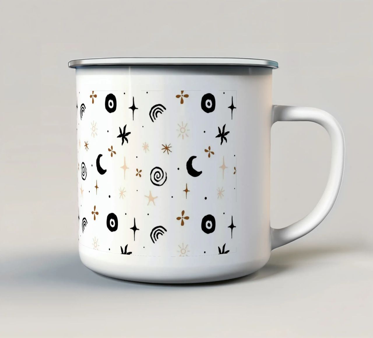 Seaside Pattern No 06 tazza in smalto da treechild