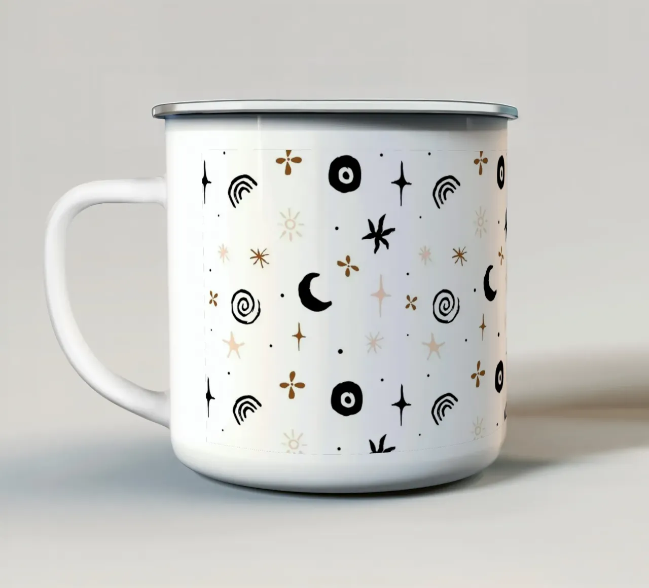 Seaside Pattern No 06 mug en émail de treechild
