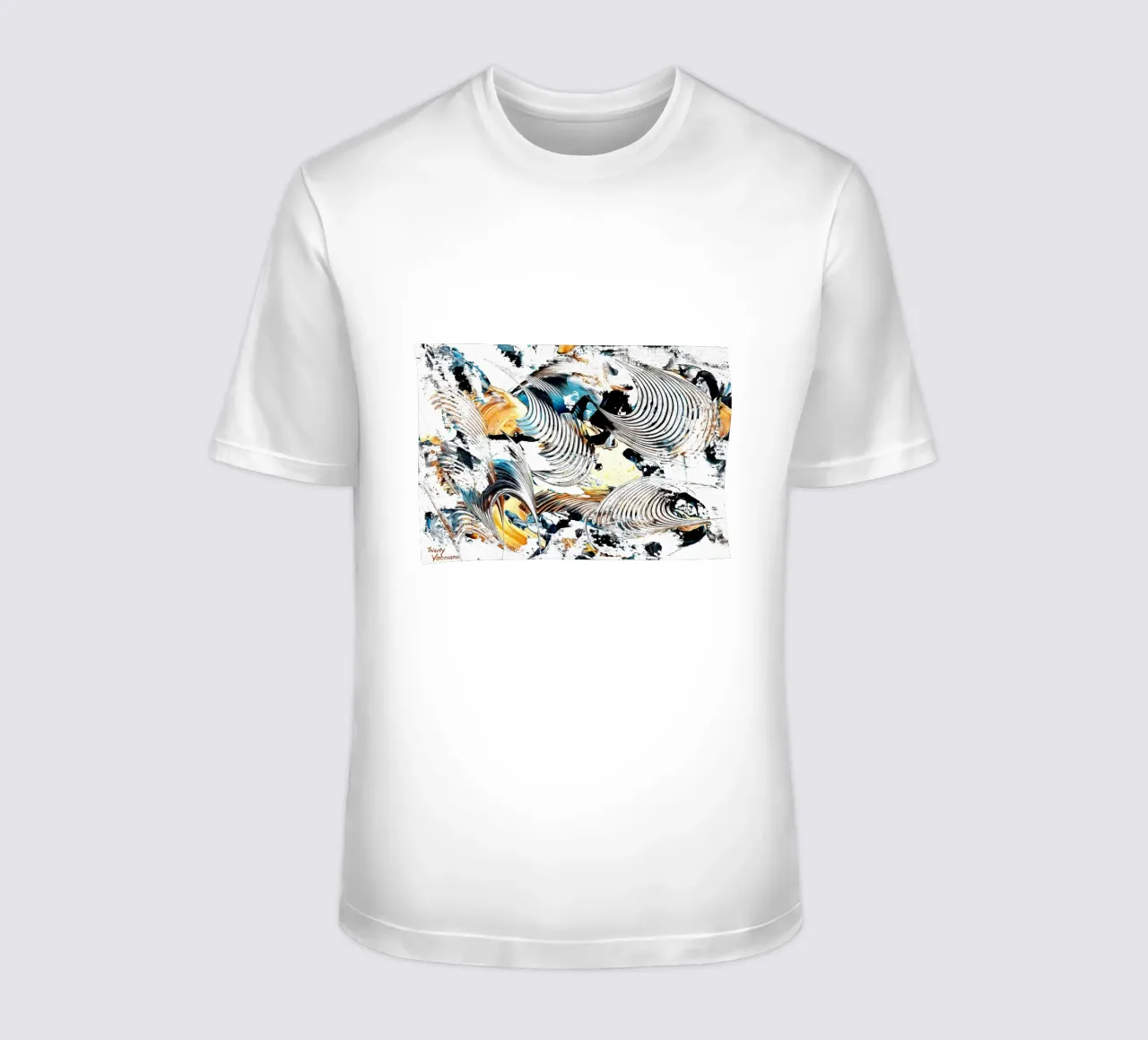 IDEAL GIFT 41 invers. t-shirt da Thierry Vobmann Abstract painting