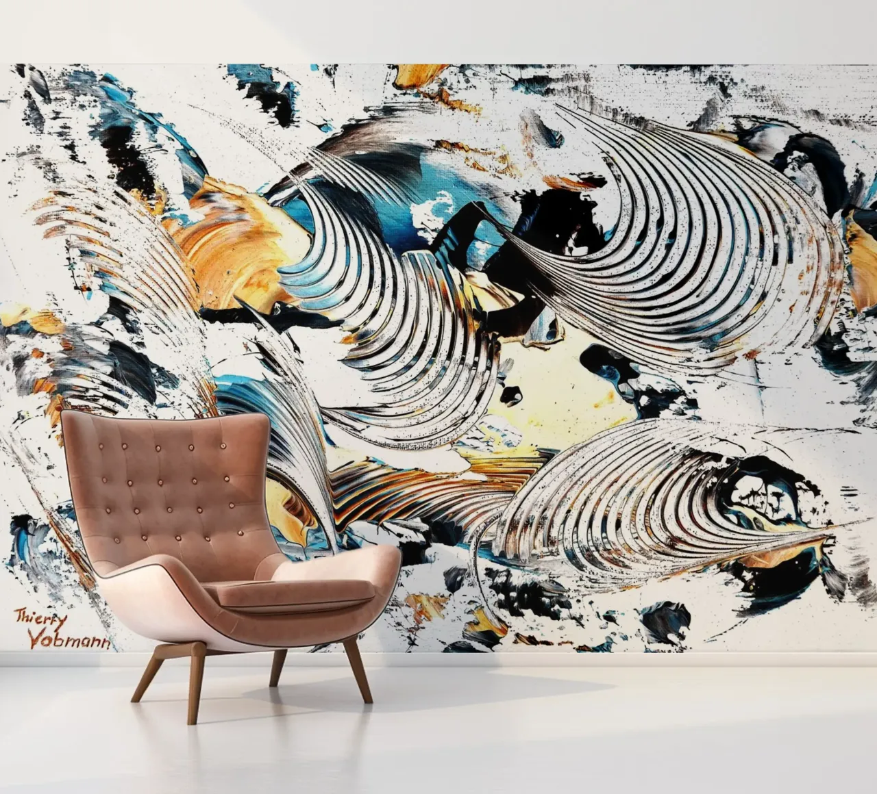 IDEAL GIFT 41 invers. photo wallpaper by Thierry Vobmann Abstract painting