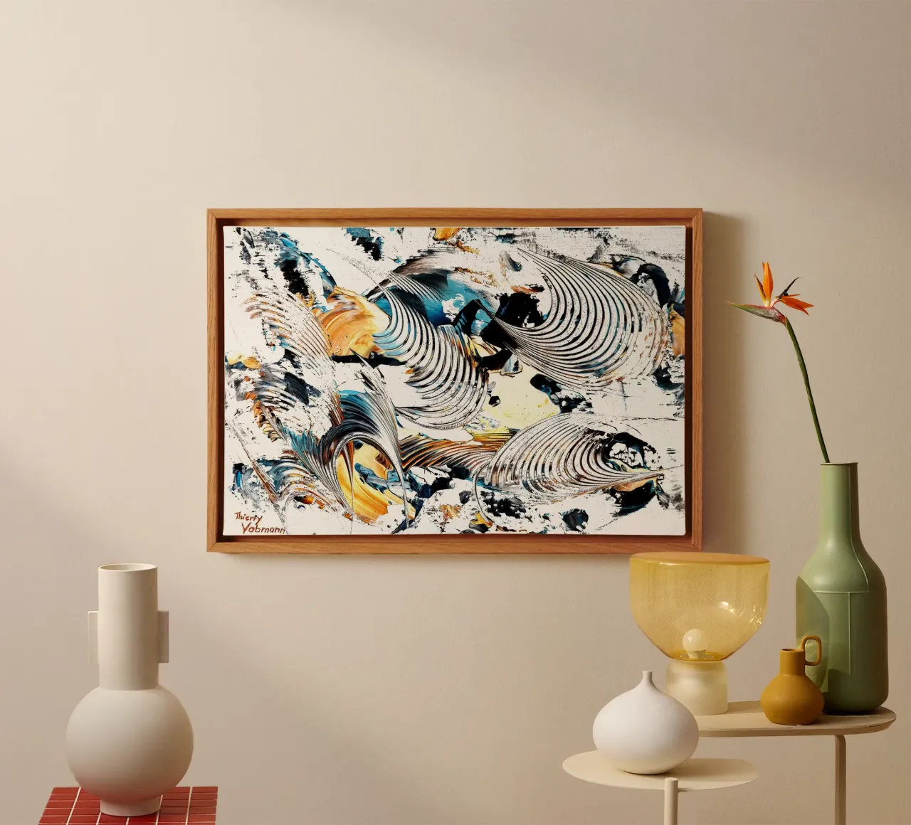 IDEAL GIFT 41 invers. canvas by Thierry Vobmann Abstract painting