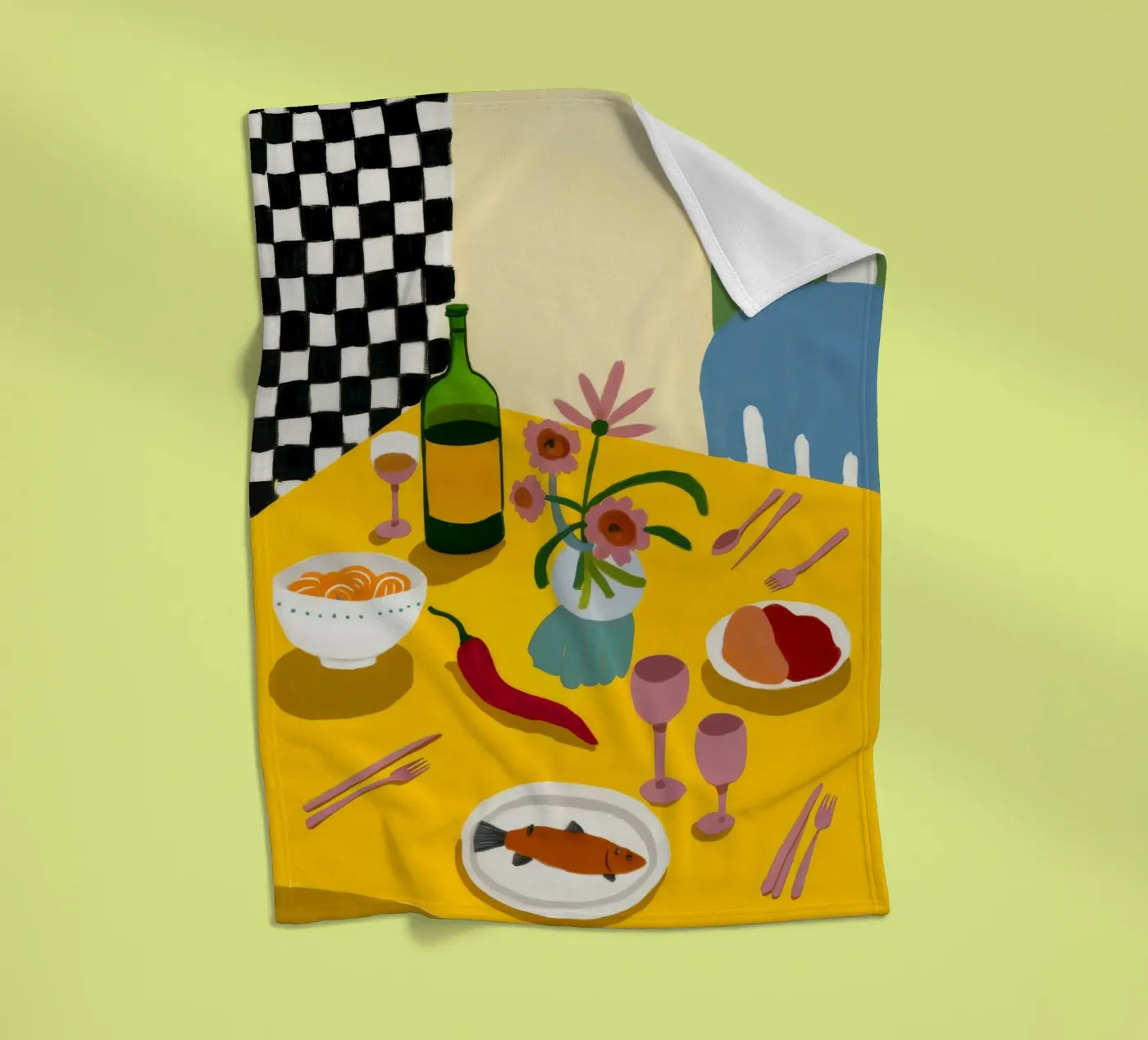 Bold Dinner Play Fleecedecke von Aurora Muse