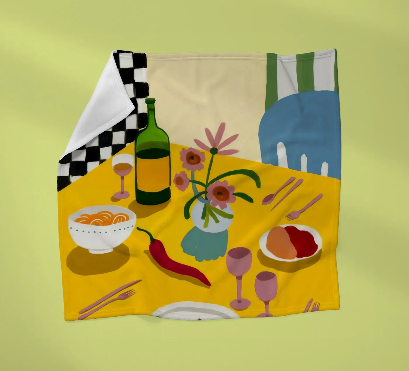 Bold Dinner Play Fleecedecke von Aurora Muse